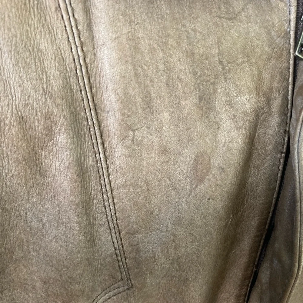 *HP* Hill&Archer, Vintage Bomber Leather Jacket, 44 - Picture 9 of 16